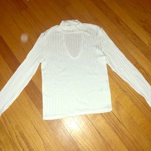White Long Sleeve Tee